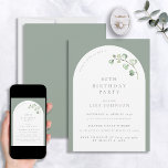 Invitation Moderne 60e anniversaire Sage Green Arch Botanique<br><div class="desc">Vous planifiez un anniversaire spécial ? Laissez-nous vous présenter notre Invitation botanique moderne 60e anniversaire Sage Green Arch - la façon parfaite de faire de votre événement un souvenir. Son arrière - plan vert sauge clair et son élégante arche blanche sont parfaitement complétés par d'élégants accents botaniques aquarelle, créant une...</div>