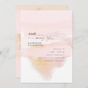 Invitation moderne Artsy nuptiale contemporaine