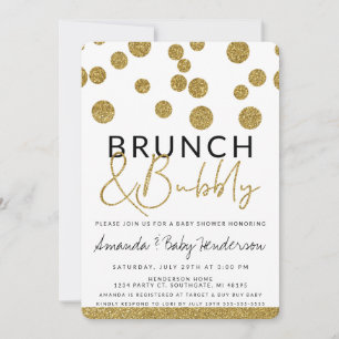 Invitation Moderne au Brunch et aux Bulles