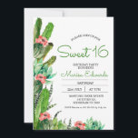 Invitation Moderne Cactus Fiesta Sweet 16 Anniversaire Invita<br><div class="desc">Cactus moderne Fiesta Sweet 16 Invitation Anniversaire Cactus moderne ou fêtes douce invitation 16 anniversaire avec un cactus à fleurs rouges et arrangement succulent et une tendance de calligraphie verte modifiable. Cette conception peut être utilisée pour n'importe quel âge.</div>