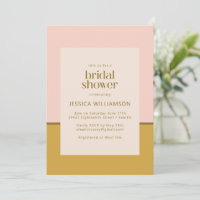 Moderne Chic rose et moutarde Fête des mariées jau