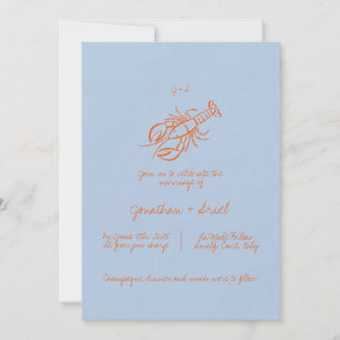 Invitation Moderne coloré main Whimsical Mariage écrit