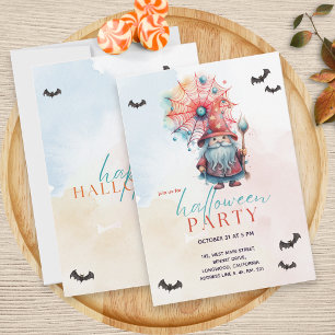 Invitation Moderne coloré Pastel Blue Wizard Halloween Party