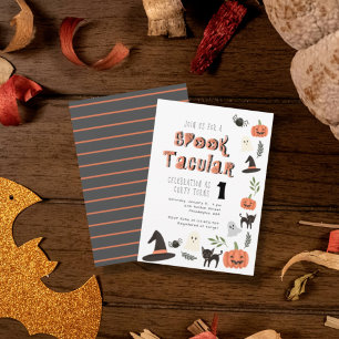 Invitation Moderne Cute Spooktacular Halloween Anniversaire
