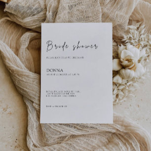 Invitation moderne de douche nuptiale