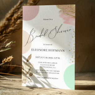 Invitation moderne de douche nuptiale