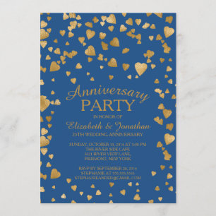 Invitation moderne de fête d'anniversaire de coeur