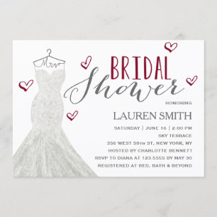 Invitation moderne de Fête de la mariée de