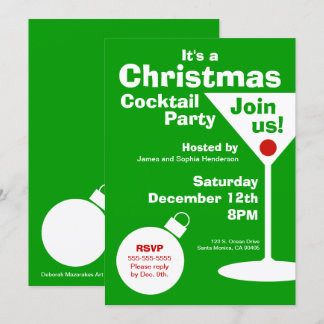 Invitation moderne de fête de Noël