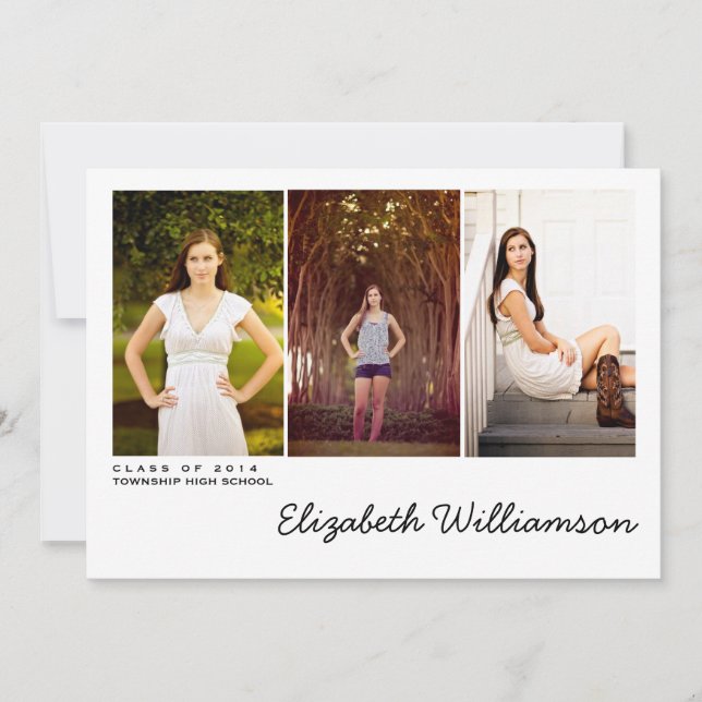 Invitation moderne de fête de remise des diplômes (Devant)