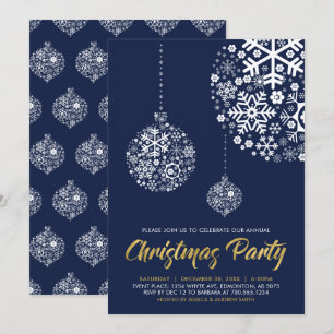 Invitation moderne de fête de vacances d'hiver Nav
