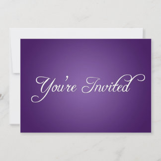 Invitation moderne de fête violette