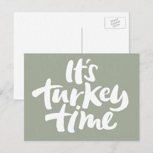 Invitation moderne de thanksgiving de temps de la