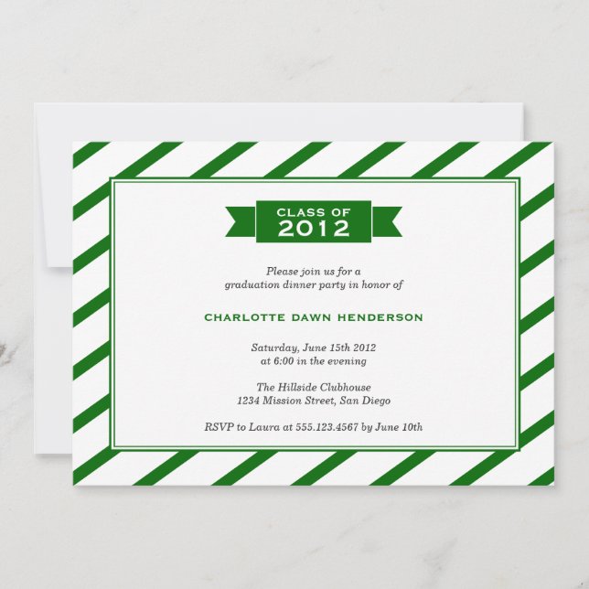 Invitation moderne d'obtention du diplôme de (Devant)