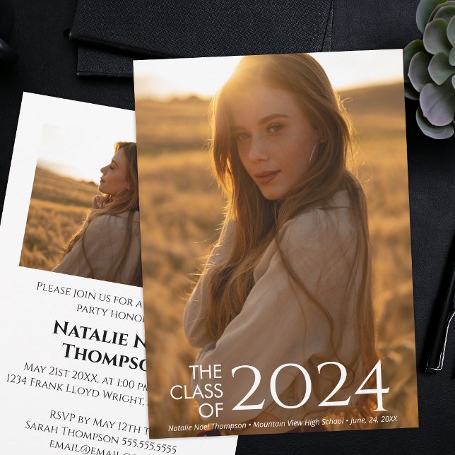 Invitation Moderne Élégant Collège Ou Lycée Diplôme (Créateur téléchargé)