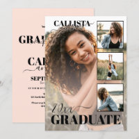 Moderne Elégant rose rose vif Quatre diplômes phot