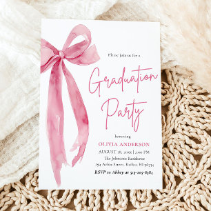 Invitation Moderne Elégant tendance Stylish Bow