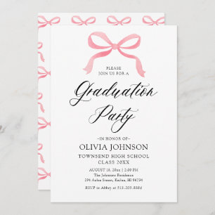 Invitation Moderne Elégant tendance Stylish Bow