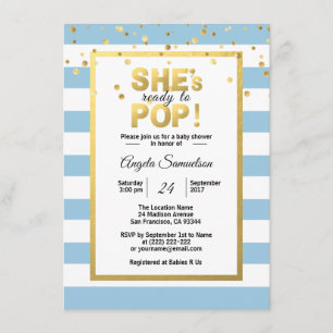 Invitation Moderne, elle est prête pour le Baby shower POP Go