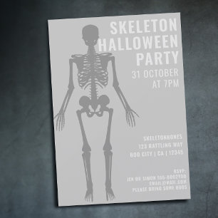 Invitation moderne et effrayante de fête d'Hallowe