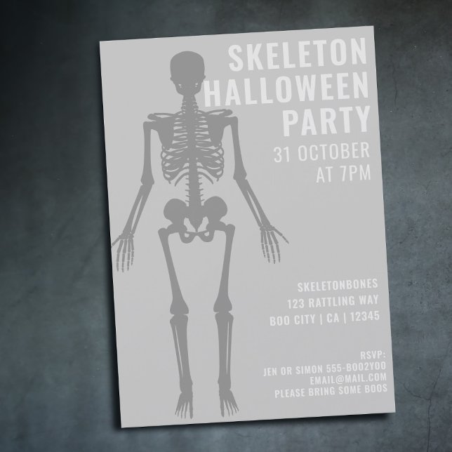 Invitation moderne et effrayante de fête d'Hallowe (For Halloween Parties - add the details of yours)