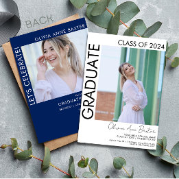 Invitation moderne et minimaliste pour une fête de