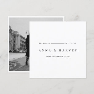 Invitation Moderne et minimaliste sauvez la date