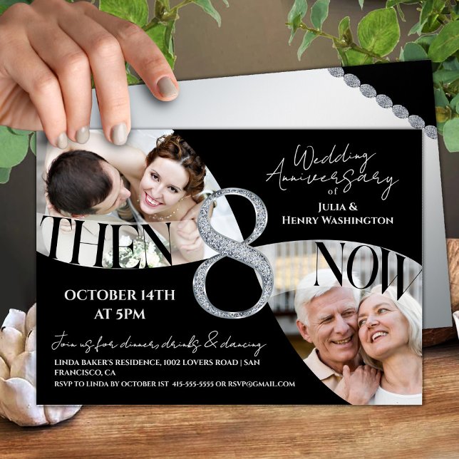 Invitation Moderne et unique 8e anniversaire de mariage (Créateur téléchargé)