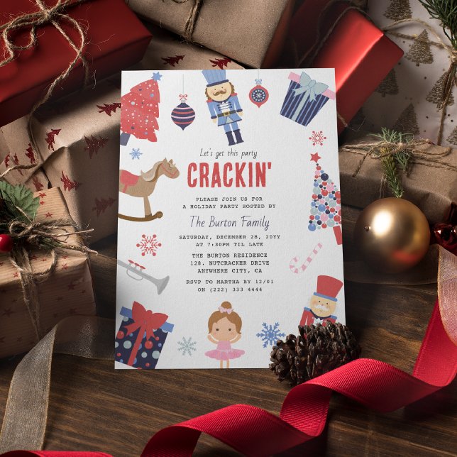 Invitation Moderne Faisons en sorte que cette fête craque pou (Créateur téléchargé)