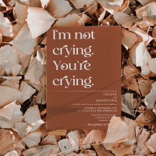 Invitation Moderne Funny minima de typographie Mariage en ter