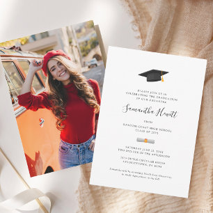 Invitation Moderne Graduate Photo Graduation 2025 Party