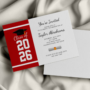 Invitation Moderne Graduation 2025 Moderne Grad Party