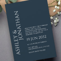 Moderne Gras & Mariage minimaliste