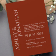 Moderne Gras & Mariage minimaliste