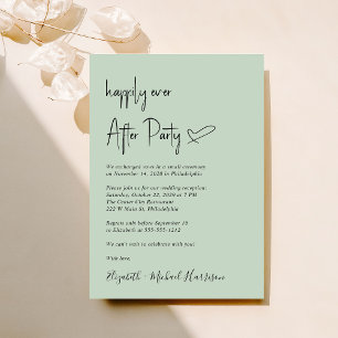 Invitation Moderne Heureusement Jamais Après La Réception De 