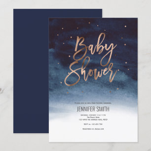 Invitation Moderne, Hiver, Petit Garçon, Baby shower