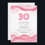 Invitation moderne Hot Pink 30e anniversaire<br><div class="desc">Faites de votre fête du 30e anniversaire un événement inoubliable grâce à notre Invitation du 30e anniversaire Hot Pink moderne. Cette invitation magnifiquement conçue combine une esthétique minimaliste avec l'énergie vibrante du rose chaud,  créant un équilibre parfait pour un événement majeur passionnant.</div>