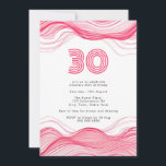 Invitation moderne Hot Pink 30e anniversaire<br><div class="desc">Faites de votre fête du 30e anniversaire un événement inoubliable grâce à notre Invitation du 30e anniversaire Hot Pink moderne. Cette invitation magnifiquement conçue combine une esthétique minimaliste avec l'énergie vibrante du rose chaud,  créant un équilibre parfait pour un événement majeur passionnant.</div>