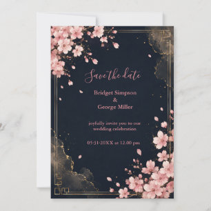 Invitation Moderne Luxe Sakura Fleur de Mariage