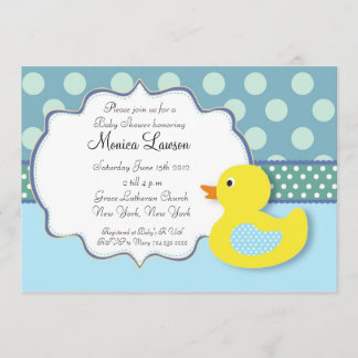 Invitation moderne mignonne de baby shower