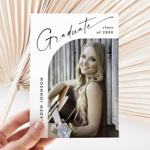 Invitation Moderne minimaliste Grad PHOTO Graduation Party