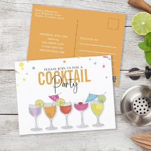 Invitation Moderne Minimaliste pour une Soirée Coc