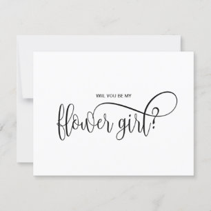 Invitation moderne minimaliste seras-tu ma demoiselle d'honne