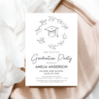 Moderne minimaliste Simple Graduation Party