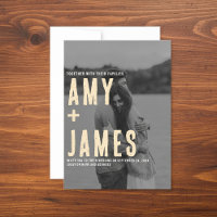 Moderne Minimisez votre photo et votre mariage de 