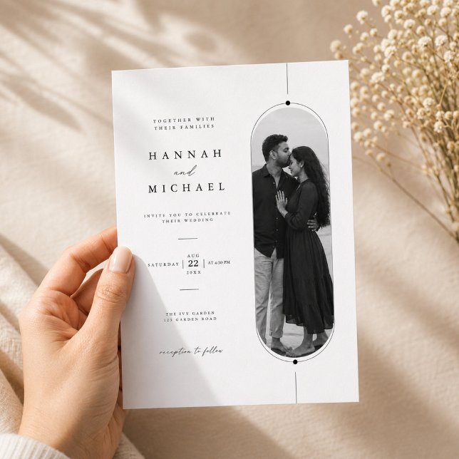 Invitation Moderne modèle de carton d'invitation de mariage a (Créateur téléchargé)