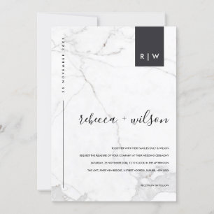 INVITATION MODERNE MODERNE MODERNE MARIAGE DE TYPOGRAPHIE EN 