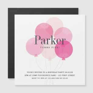 Invitation moderne pour fête d'anniversaire enfant