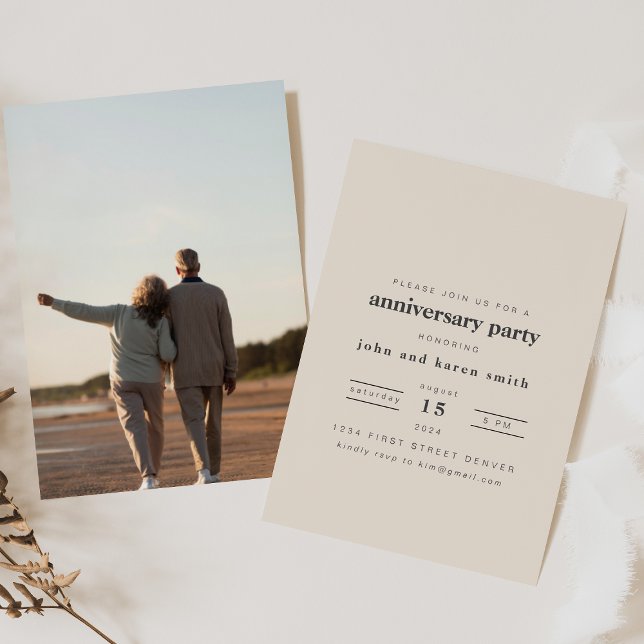 Invitation moderne pour une fête d'anniversaire de (Créateur téléchargé)