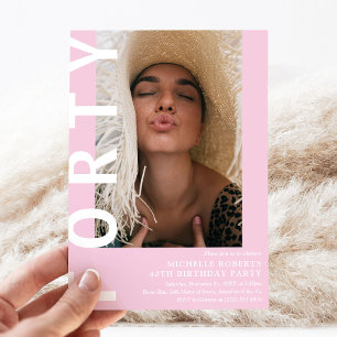 Invitation moderne pour une fête d'anniversaire de